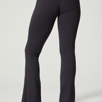 Teresa Slit Flare Black