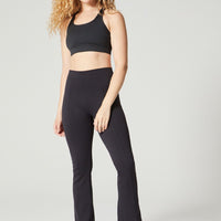 Teresa Slit Flare Black