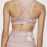 Strappy Bra Blush Camo Peony SHIRT W.I.T.H.-Wear It To Heart