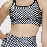 Strappy Bra Black Gingham SHIRT W.I.T.H.-Wear It To Heart BLACK GINGHAM XS
