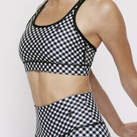 Strappy Bra Black Gingham SHIRT W.I.T.H.-Wear It To Heart