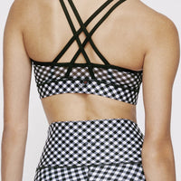 Strappy Bra Black Gingham SHIRT W.I.T.H.-Wear It To Heart