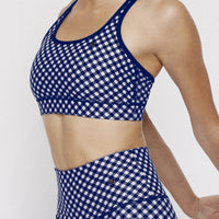 Strappy Bra Navy Gingham SHIRT W.I.T.H.-Wear It To Heart
