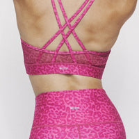 Strappy Bra Neon Pink Cheetah SHIRT W.I.T.H.-Wear It To Heart
