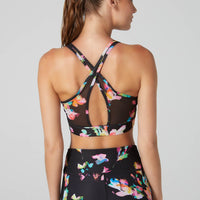 Noa Cross Back Bra Luminous Blooms