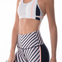 NEON PEACH MULTI STRIPE