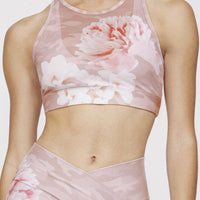 Noa Crossback Bra Blush Camo Peony SHIRT W.I.T.H.-Wear It To Heart BLUSH CAMO PEONY XS