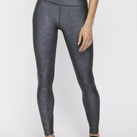 High Waisted Leggings Dream Grey With Stardust Silver PANTS W.I.T.H.-Wear It To Heart DREAM GREY XS