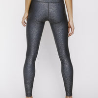 High Waisted Leggings Dream Grey With Stardust Silver PANTS W.I.T.H.-Wear It To Heart