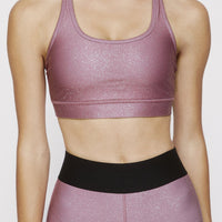Strappy Bra Franken Pink With Stardust Silver SHIRT W.I.T.H.-Wear It To Heart FRANKEN PINK XS