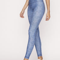 High-Waist Reversible Legging Stone Denim