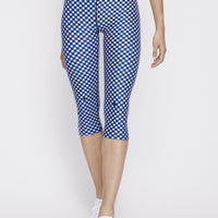 Iggy Capris Navy Gingham PANTS W.I.T.H.-Wear It To Heart NAVY GINGHAM XS