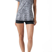 BLACK AND WHITE CLOUDY POLKA DOTS