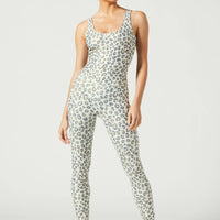 Leeloo Bodysuit With Foil Wild Cheetah White