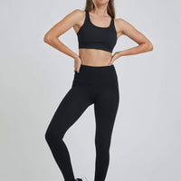 Strappy Bra Solid Black