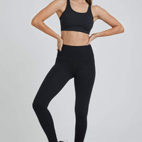 High Waist Leggings Solid Black