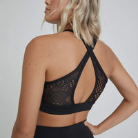 Noa Crossback Bra Solid Black