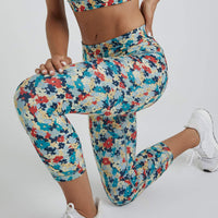 High Waist Capris Botanical Teal