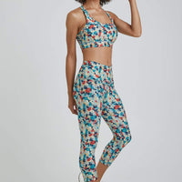 High Waist Capris Botanical Teal
