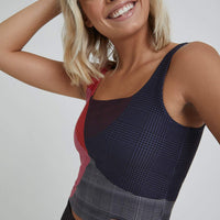 Thalia Cropped Tank Charcoal Topsy Turvy