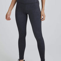 High Waist Leggings Charcoal Zebra