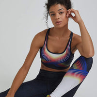 High Waist Reversible Leggings Indigo Roller Girl