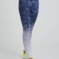 High Waist Reversible Leggings Indigo Roller Girl