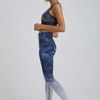 High Waist Reversible Leggings Indigo Roller Girl