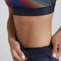 High Waist Reversible Leggings Indigo Roller Girl