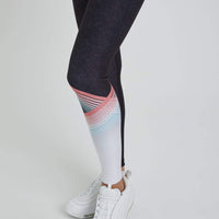 High Waist Reversible Leggings Neon Roller Girl