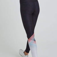 High Waist Reversible Leggings Neon Roller Girl