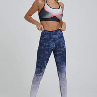 High Waist Reversible Leggings Neon Roller Girl