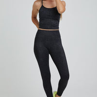 Avery Cropped Tank Black Nova Sparkle