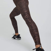 High Waist Leggings Super Disco Mocha