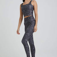 Thalia Cropped Tank Super Disco Noir