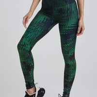 High Waist Leggings Tahiti Vibe Forest