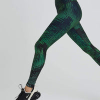 High Waist Leggings Tahiti Vibe Forest