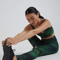 High Waist Leggings Tahiti Vibe Forest