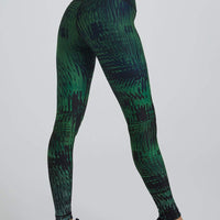 High Waist Leggings Tahiti Vibe Forest