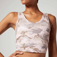Anna Cropped Tank Blush Cascade Camo