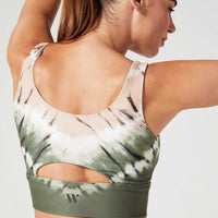 Julia Cut Out Bra Inked Tie Dye
