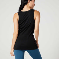 Alice Rib Tank Jet Black