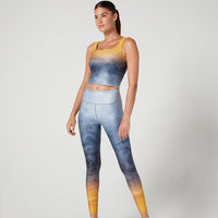 Thalia Cropped Tank Silk Metal