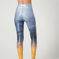 Bowie High Waist Legging Silk Metal