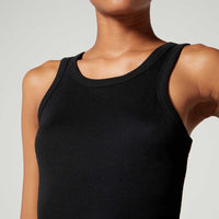 Jane Rib Dress Jet Black