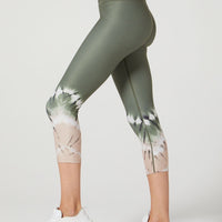 Camila Cropped Front Pocket Legging Inked Tie Dye