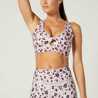 Adriana Twist Bra Cheetah Glow