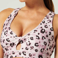 Adriana Twist Bra Cheetah Glow