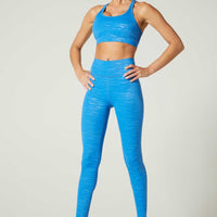 Bowie Legging Tiger Emboss Lapis