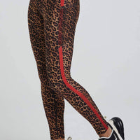 Nala Leggings Real Cheetah With Red